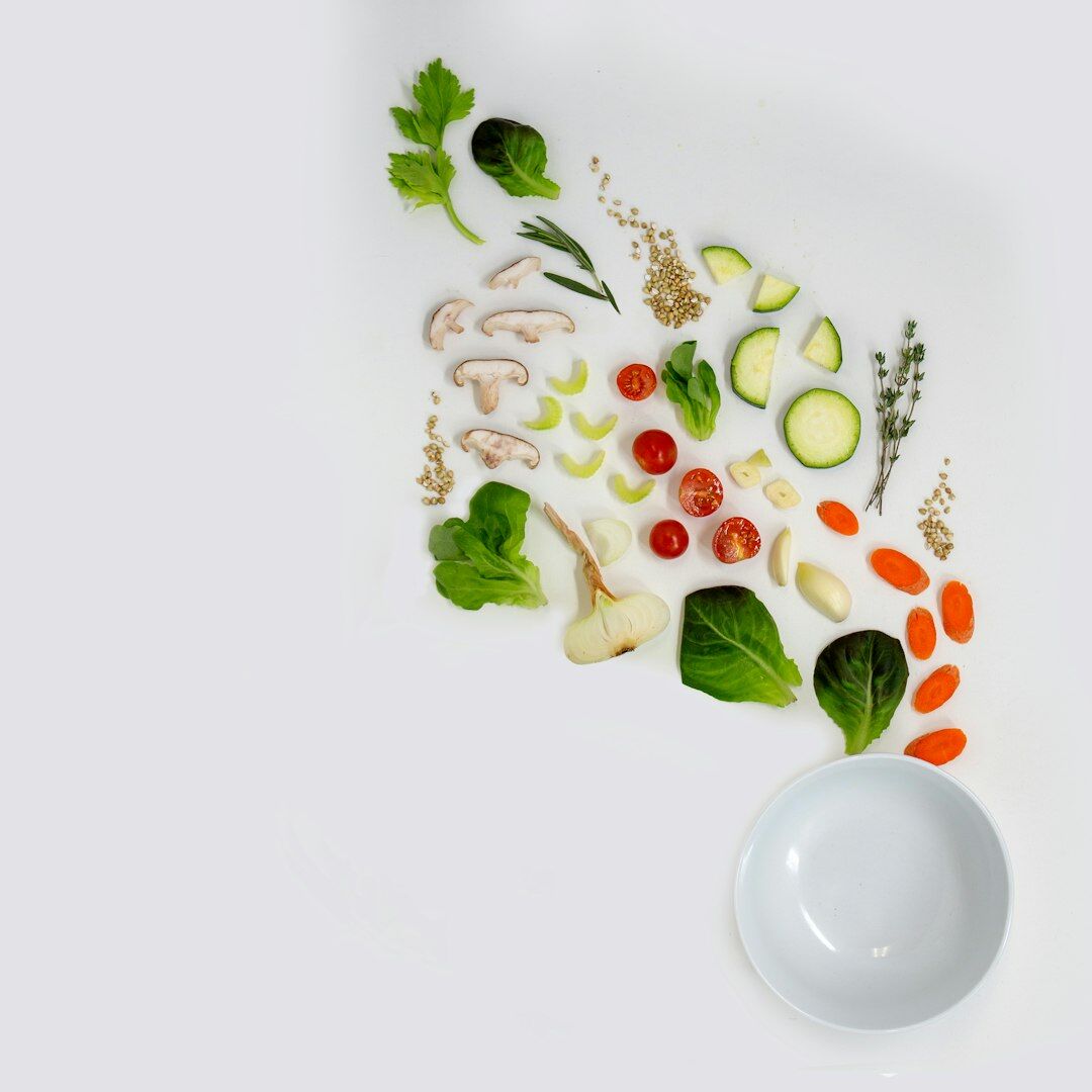 healthy vegetables and herbs